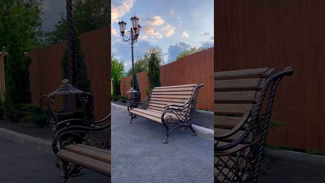 Кованые фонари, лавочки и урны! Заказ в поселке Каменоломни 😎