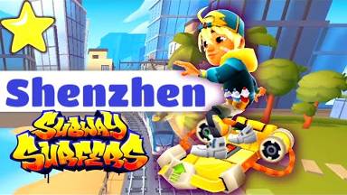 Subway Surfers. Alexandre на серфдоске. Bass Blaster и Шэньчжэнь!