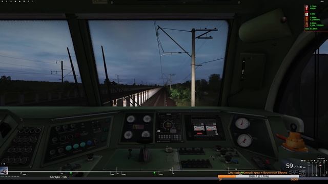 Trainz19  152М МОСКВА - АНАПА ЭП1М-645