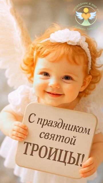 Троица 🙏 отправь это в троицу родным 🫶 #ПоздравлениеСТроицей #Ангелочек #ангелок #светмиру #любовь