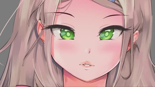 Anime girl  - #art #digitalart #speedpainting