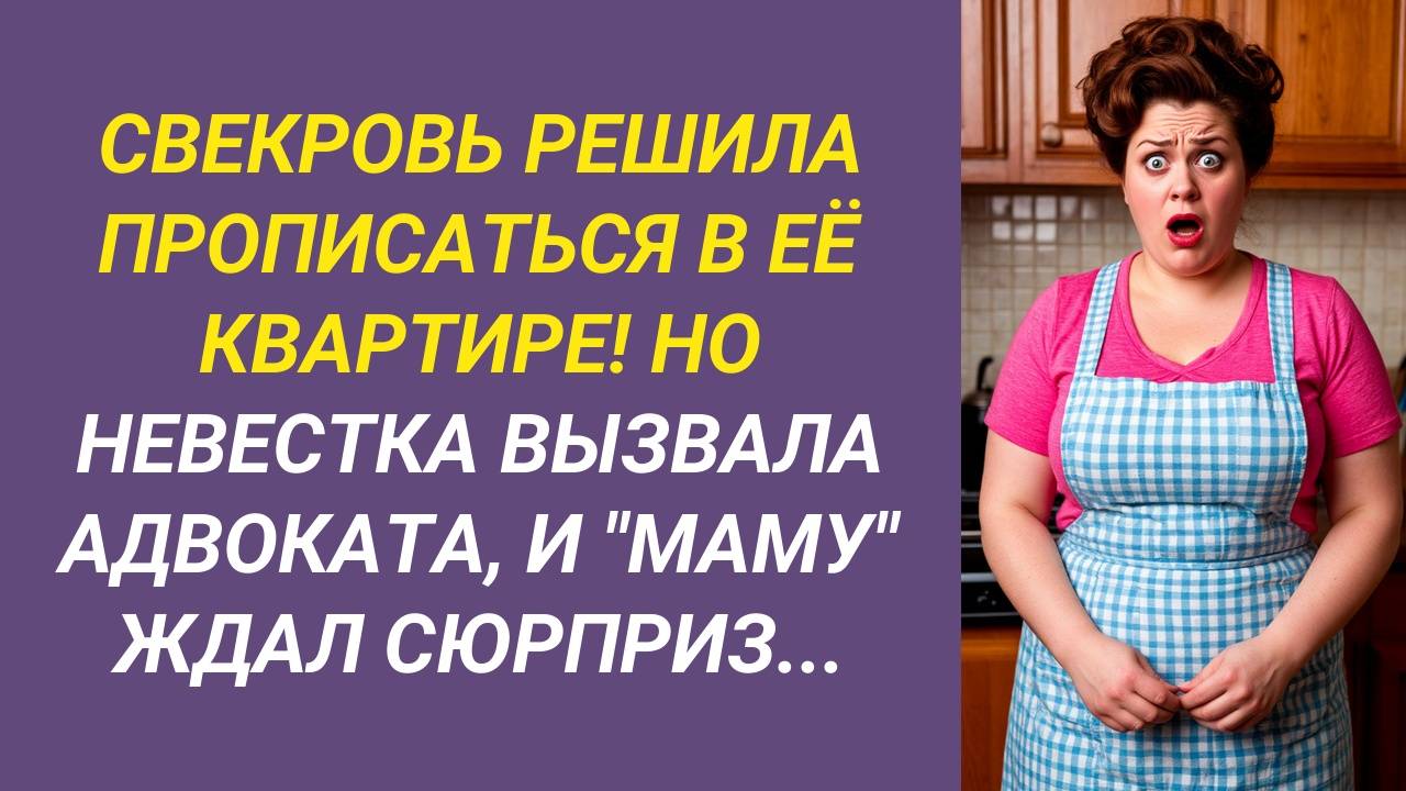 СВЕКРОВЬ РЕШИЛА ПОСЕЛИТЬСЯ У НАС С ПРОПИСКОЙ! НО Я ВЫЗВАЛА АДВОКАТА И ВСЕХ ЖДАЛ СЮРПРИЗ...