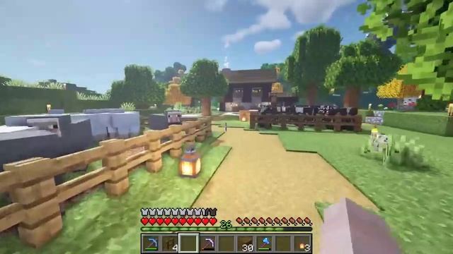Minecraft 🎮 Домик с печками и крафтом у туннеля к курицам — ничего лишнего
