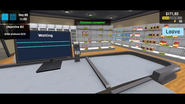Обзор на игру Supermarket management simulator  (Android).