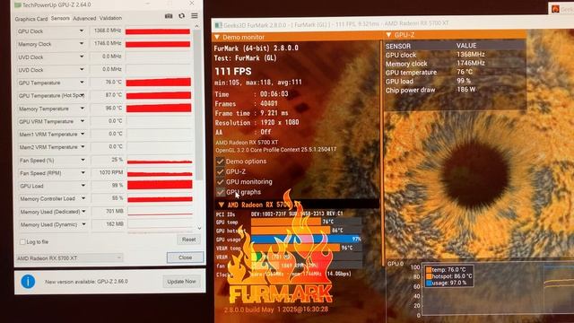 Тест для Ольги RX 5700XT SN203741075715
