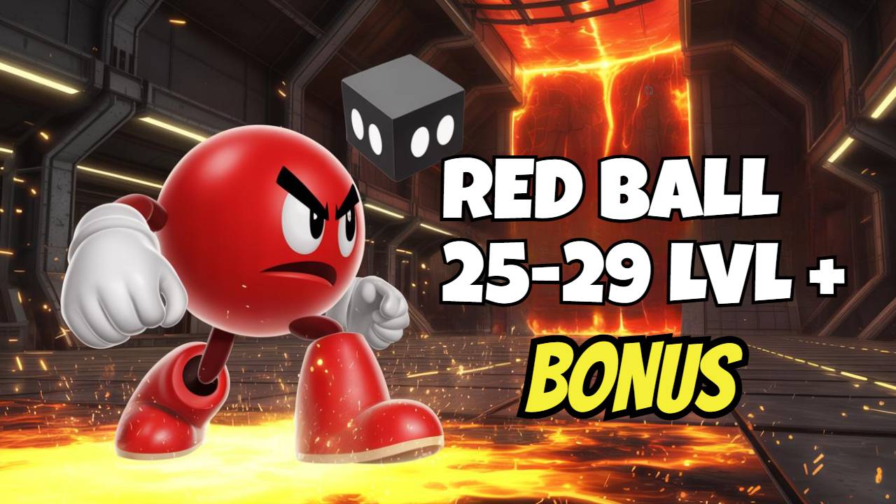 Прохождение RED BALL 25-29 уровень + БОС