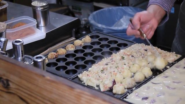 Жарим такояки в Осака