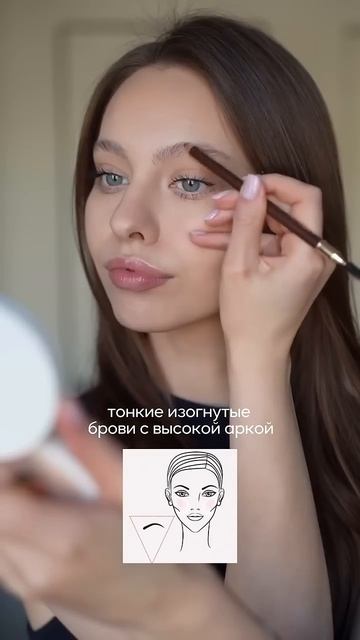 Брови лучше оформлять, учитывая свой тип лица