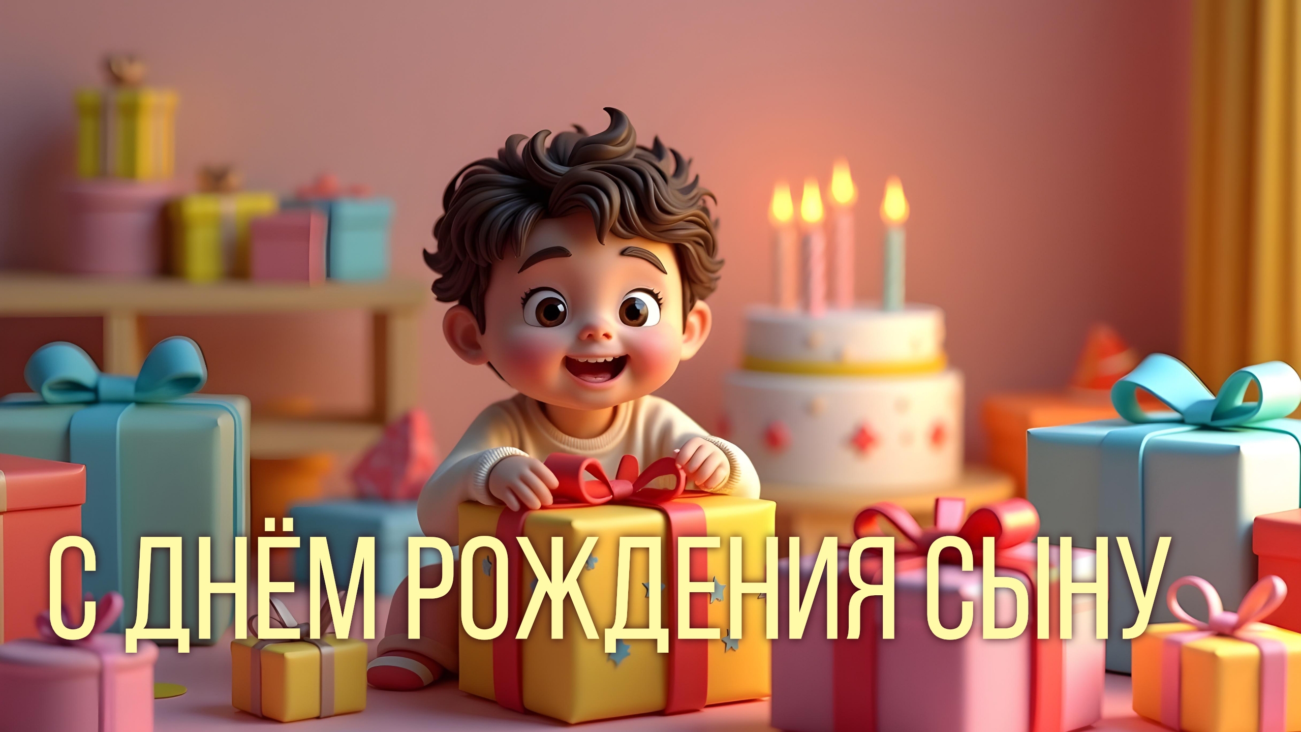 С дем рождения сыну