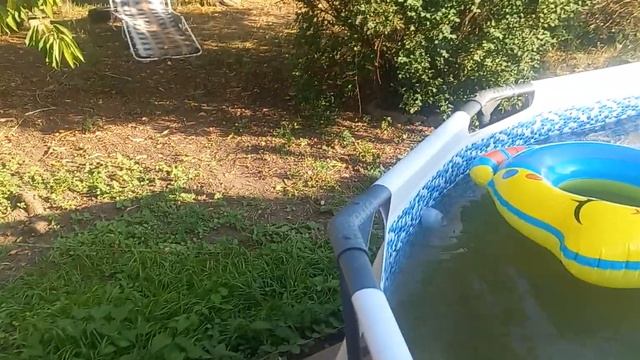 Собрали каркасный бассейн , все счастливы.