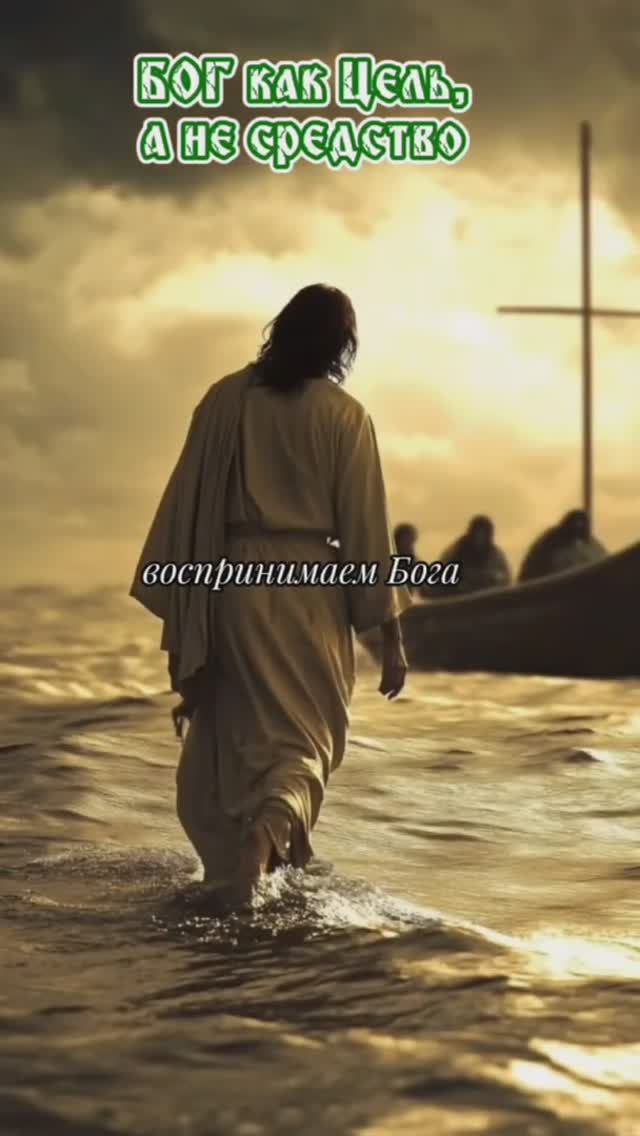 Бог как Цель, а не средство
