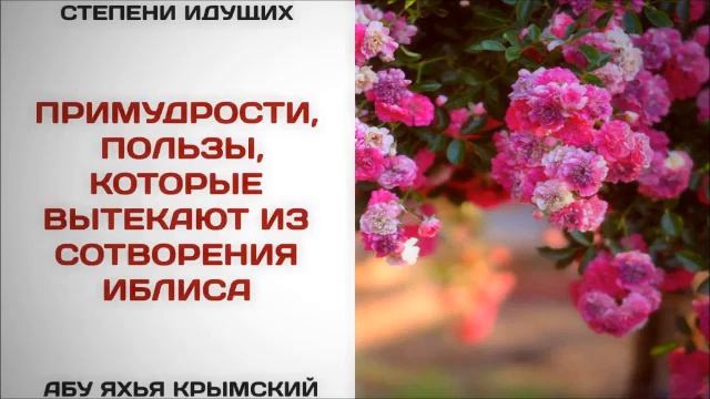 70. Премудрости, пользы, которые вытекают из сотворения Иблиса  Абу Яхья Крымский