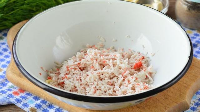 Баклажаны с крабовыми палочками