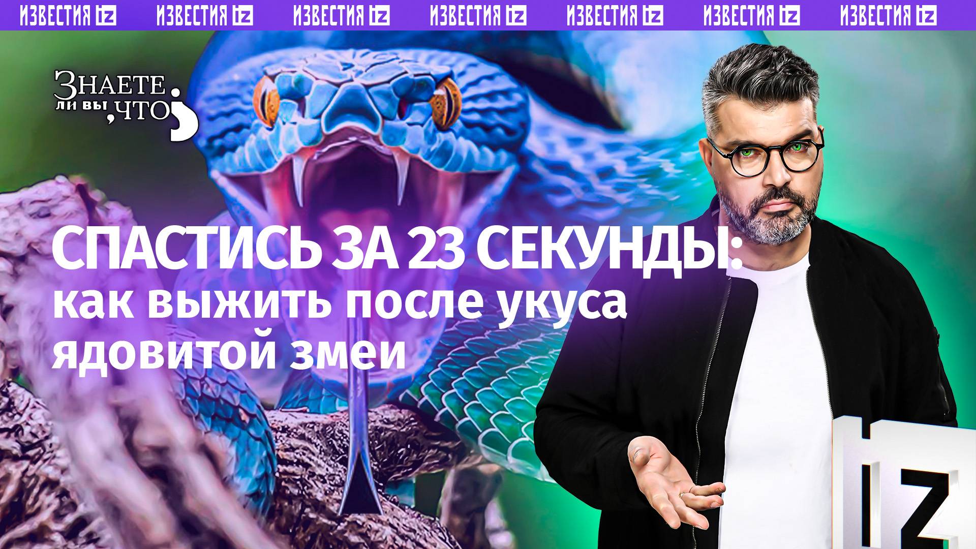 23 секунды на спасение жизни: действия при укусе ядовитой змеи / «Знаете ли вы, что?»