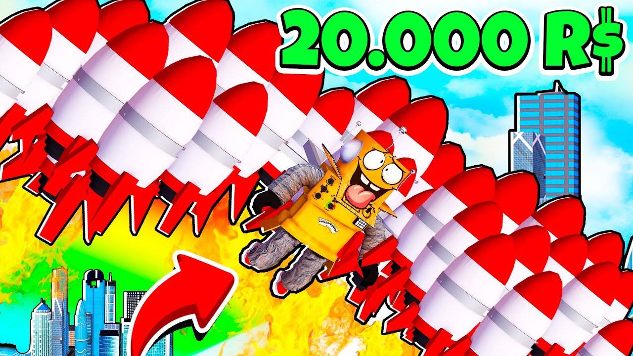 КУПИЛ _ЧИТЕРСКИЙ_ ДЖЕТПАК за 20000 РОБУКСОВ и СЛОМАЛ ИГРУ ! 999.999.999 КМ НУБ И ПРО ВИДЕО ROBLOX
