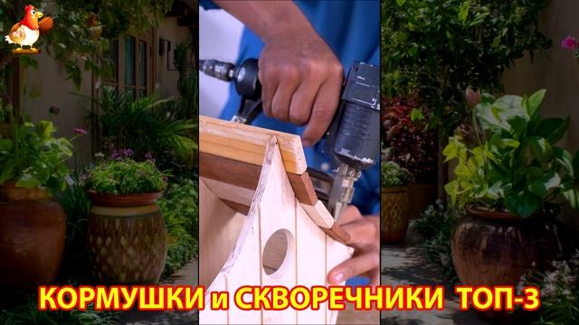 Кормушки и скворечники своими руками для птиц ТОП-3 (47) 🪚🪛🔨 Идеи для дачи и сада пошагово ❣️