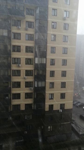 Коротко о погоде в июне. 🤣Ливень и град. Москва. 😜