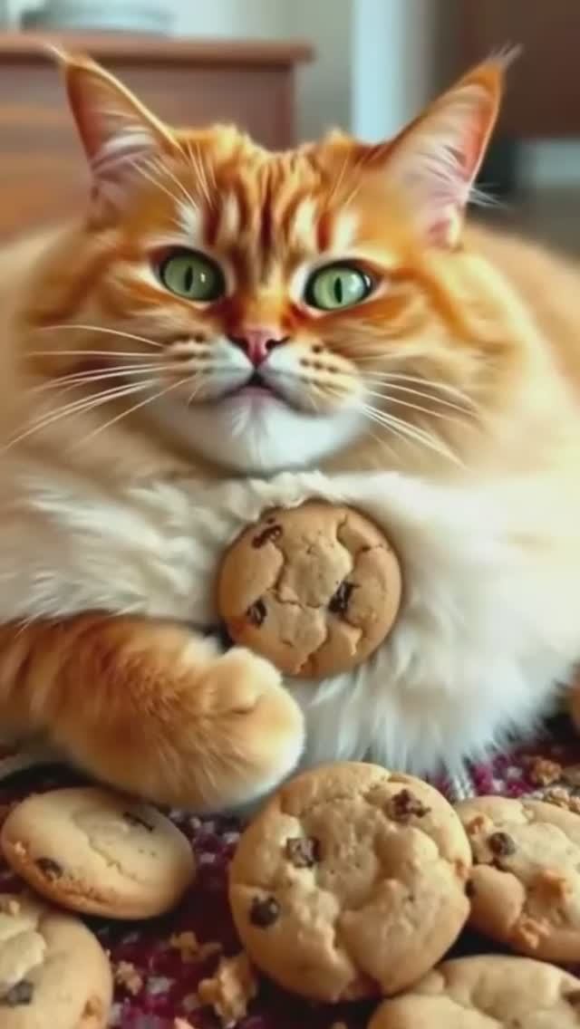 Котик и печеньки
