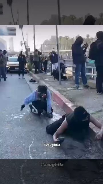 Оригинальная засада на дорожный патруль Калифорнии.