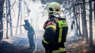 Как тушили горящую растительность в районе Камышового шоссе