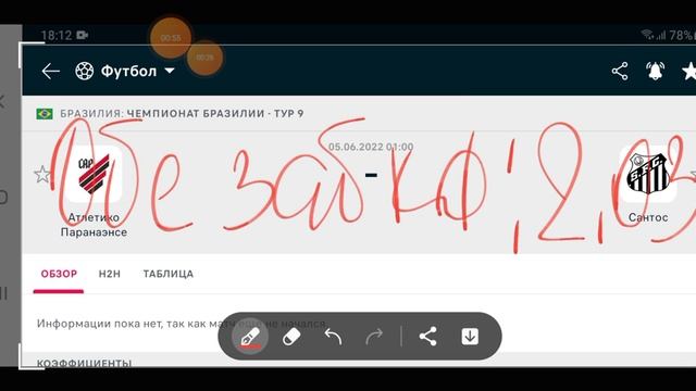 НА-НАХ: КФ  - 2.03 АТЛЕТИКО - САНТОС / ПРОГНОЗЫ НА ФУТБОЛ СЕ