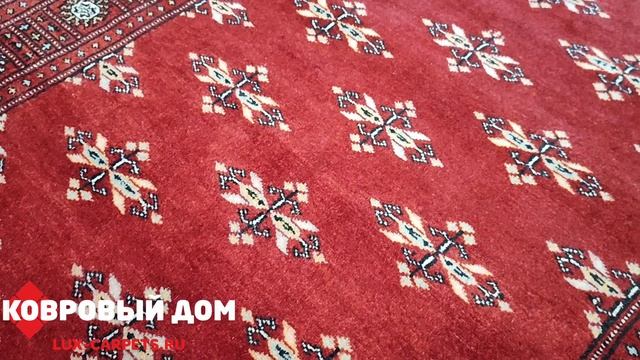 Ковер шерстяной ручной работы 0,96х1,46 Pakistan Jaldar Butterfly Excl. Red