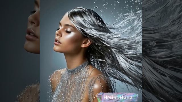 Причёска брызги воды