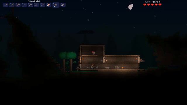 Terraria №4 нападение зомби