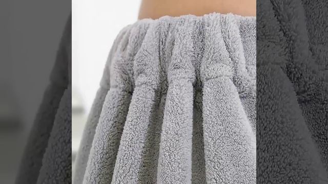 Банный халат-полотенце из флиса