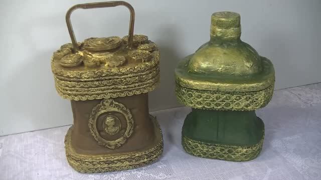 Пластиковая бутылка — 2 красивые шкатулки за минуту.