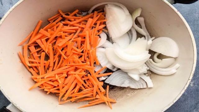Баклажаны с морковью и болгарским перцем