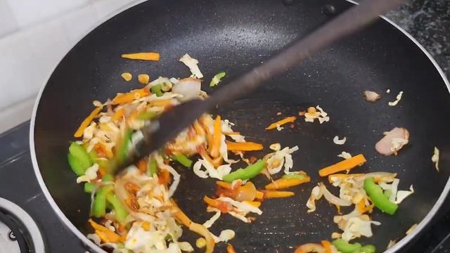 FastRecipies острый жареный рис с овощным миксом