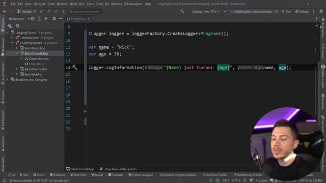 15. Log entry parameters