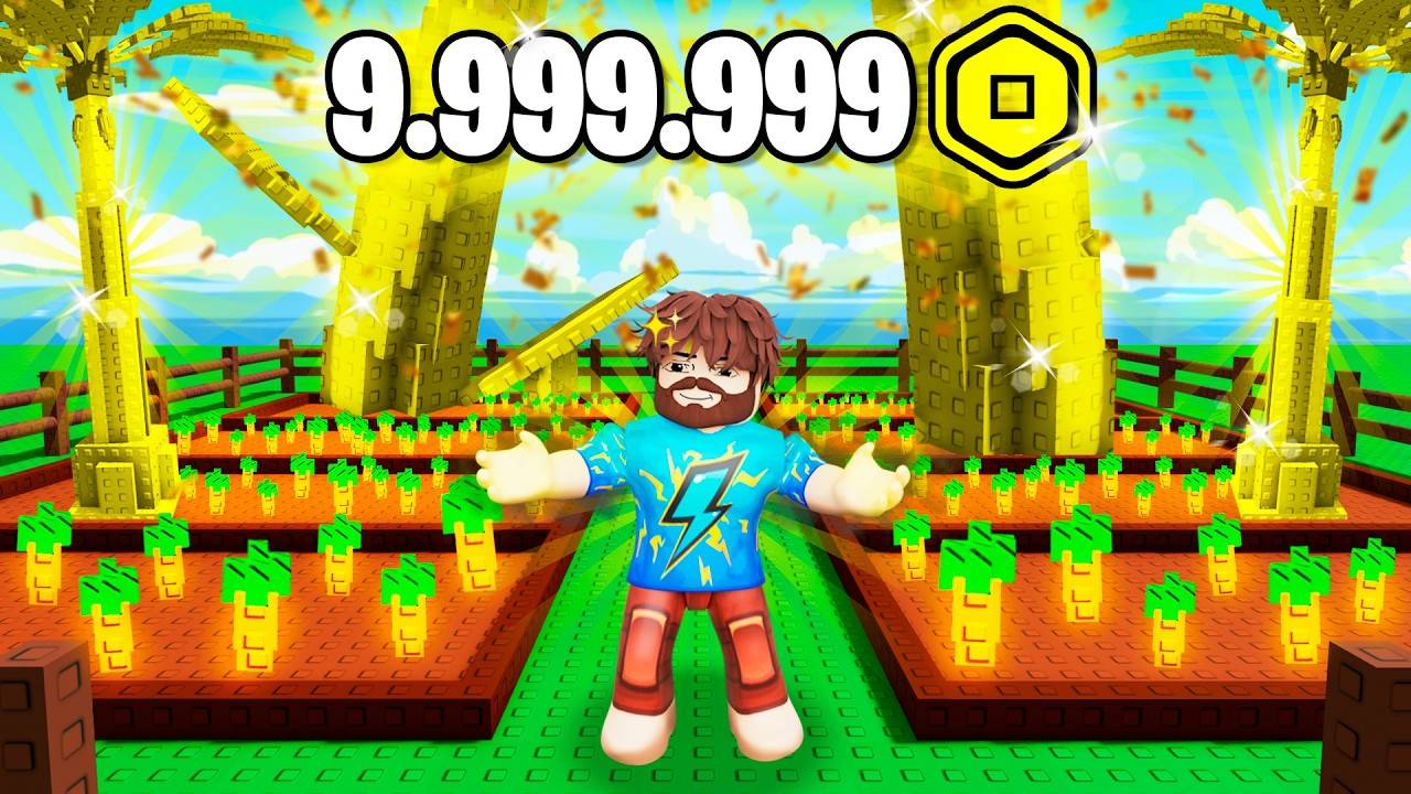 😰Мы Потратили 9.999.999 РОБУКСОВ На ВЫРАСТИ САД в Роблокс! + Кабан
