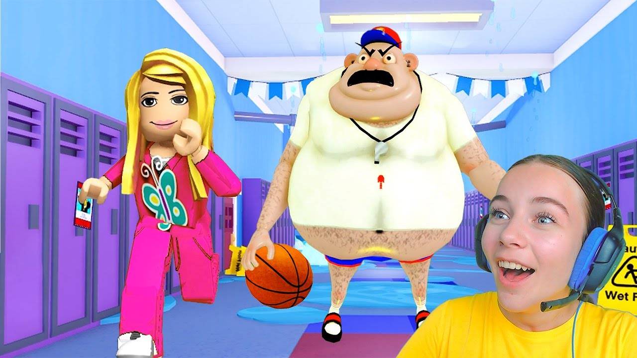 ПОБЕГ ОТ ФИЗРУКА в ROBLOX!