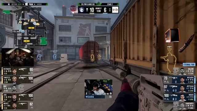 Liquid vs Eternal Fire - ESL Pro League Season 21 - ЛУЧШИЕ МОМЕНТЫ CS2 | КРИВОЙ