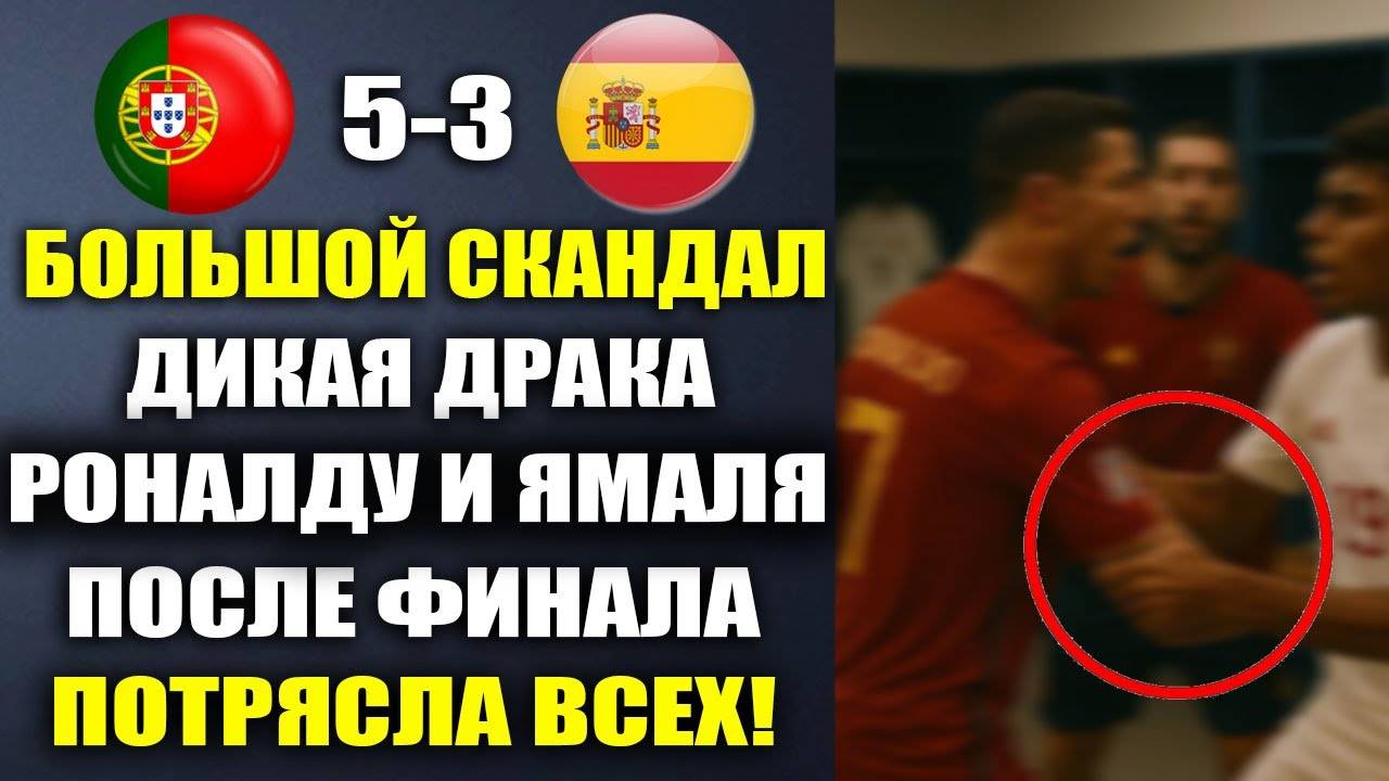 ЧТО ПРОИСХОДИЛО В РАЗДЕВАЛКЕ ИСПАНИИ ПОСЛЕ ПОРАЖЕНИЯ В ФИНАЛЕ ПОРТУГАЛИЯ 5-3 ИСПАНИЯ ОБЗОР МАТЧА