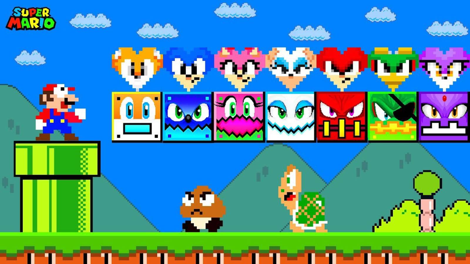 Super Mario Bros. Персонажи Star All Sonic