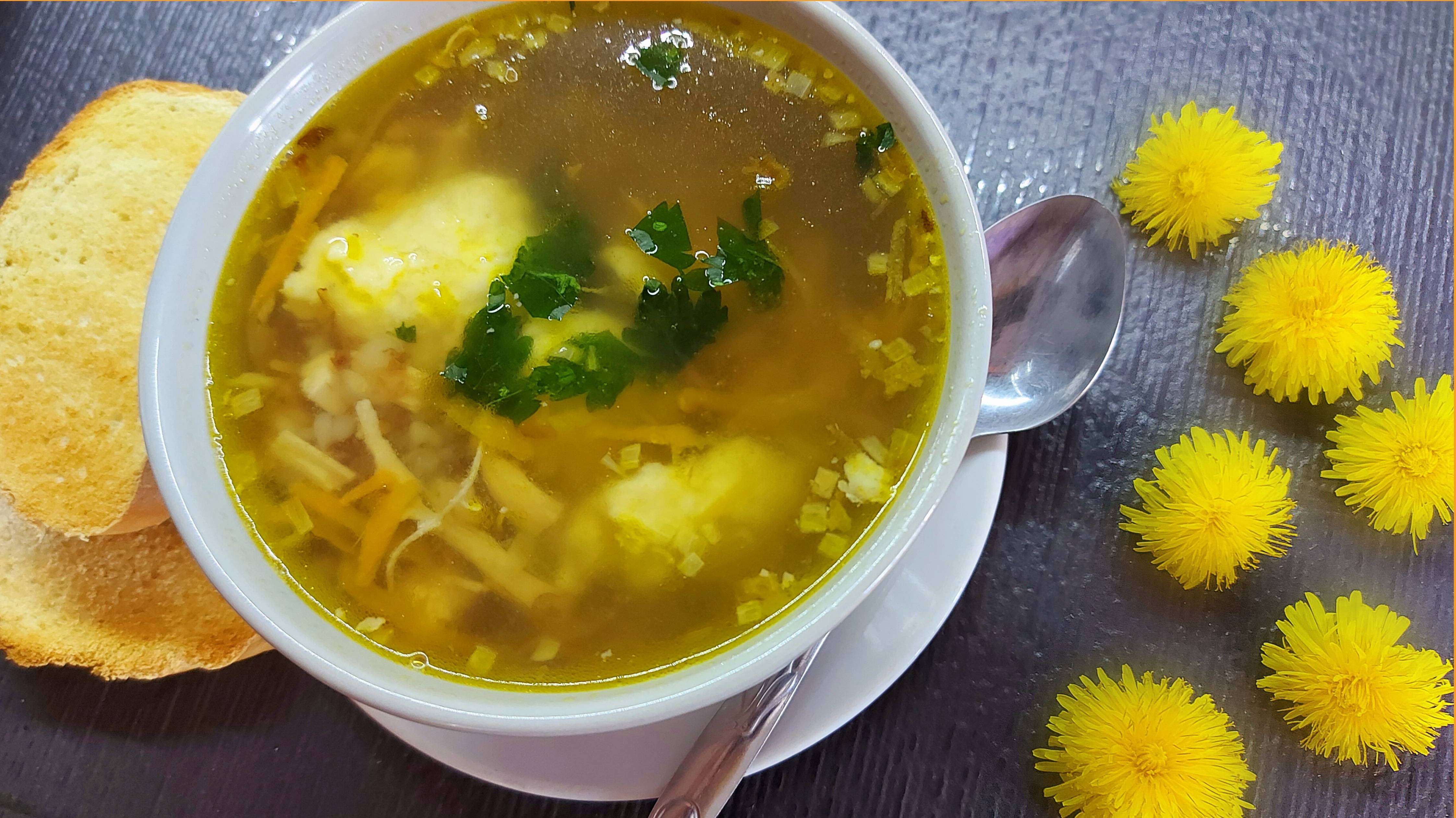 Гречневый суп с картофельными клёцками
