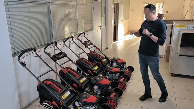 Общий обзор на самоходные бензиновые газонокосилки Sunreca