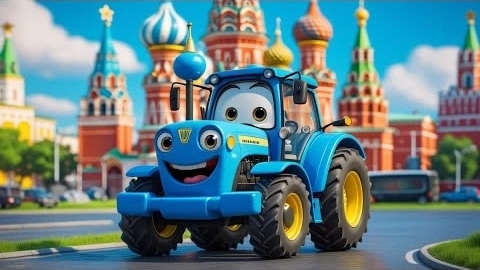 Синий трактор в Москве 🚜🎶Потешки для детей