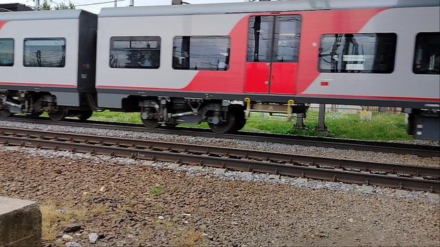 6 июня Двойной Скоростной Электропоезд Ласточка ЭС2ГП-016+ЭС2ГП-012 и Электропоезд ЭТ2М-126 Обухово