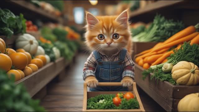 Этот крошечный кот управляет самым очаровательным универсальным магазином! 🐱 🛒 🏡 🐾