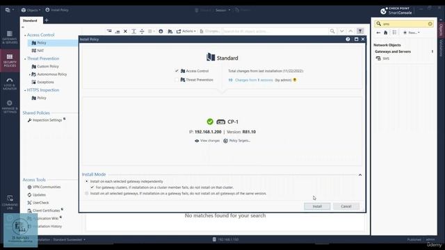 CCSA_Udemy_42_11. Adding CP-2 on SMS