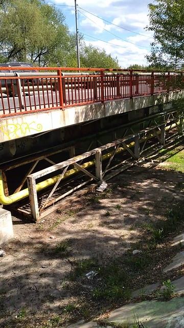 Любим мы приходить к нашему мосту через реку Клязьма