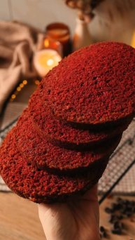 Бисквит «Красный Бархат» – облегчённый рецепт❣️