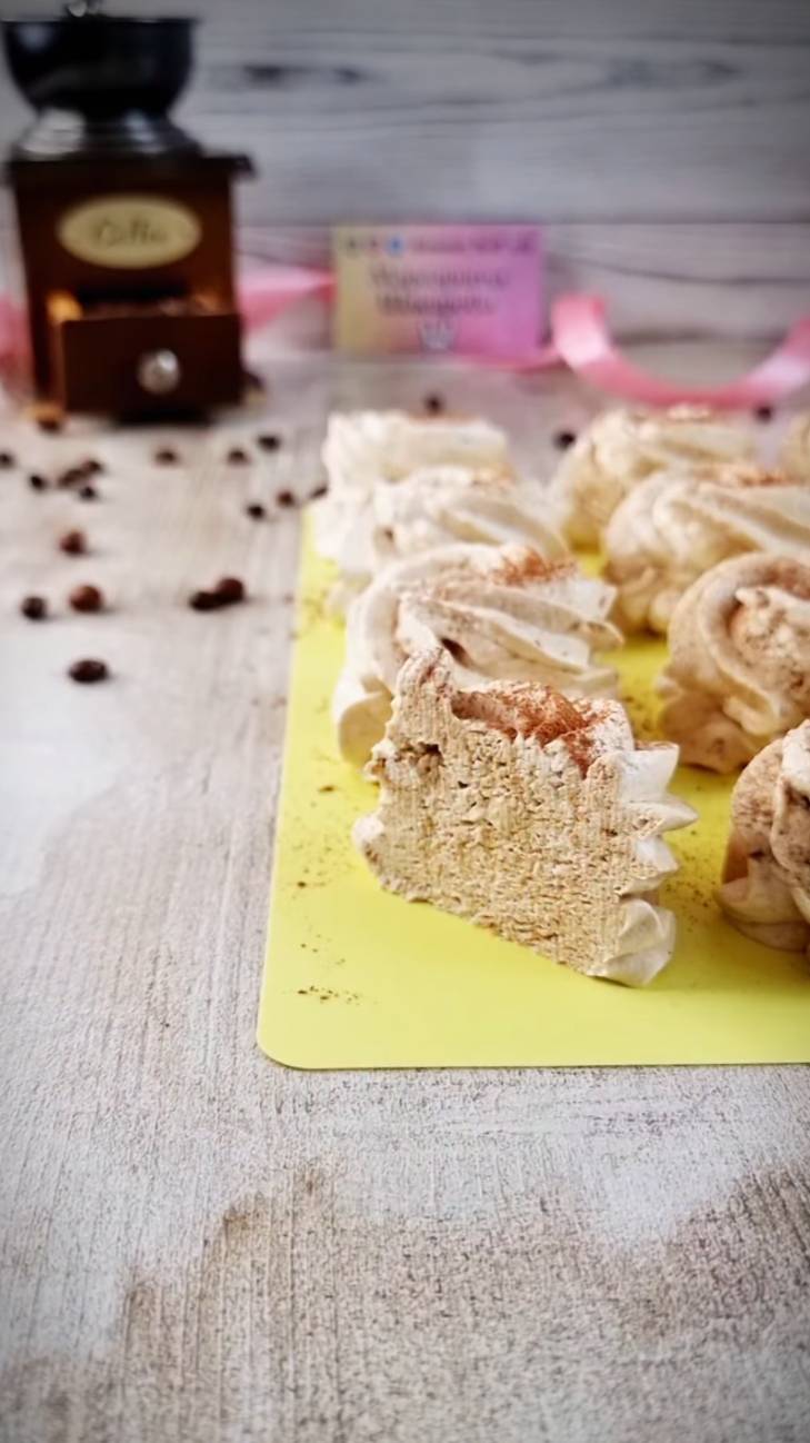 ☁️ Кофейный зефир с халвой