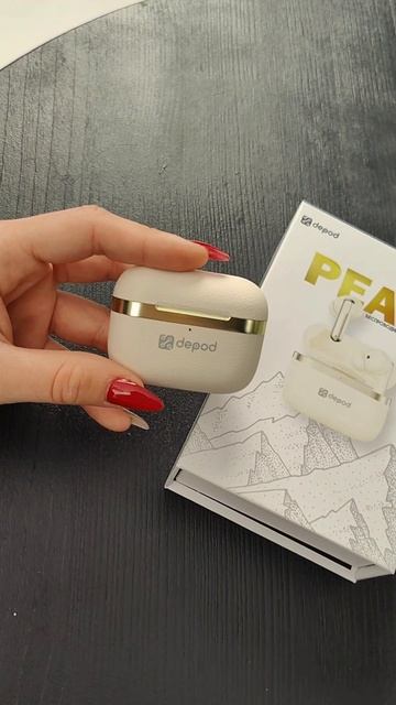 Беспроводные наушники Depod PEAK TWS-004, слоновая кость