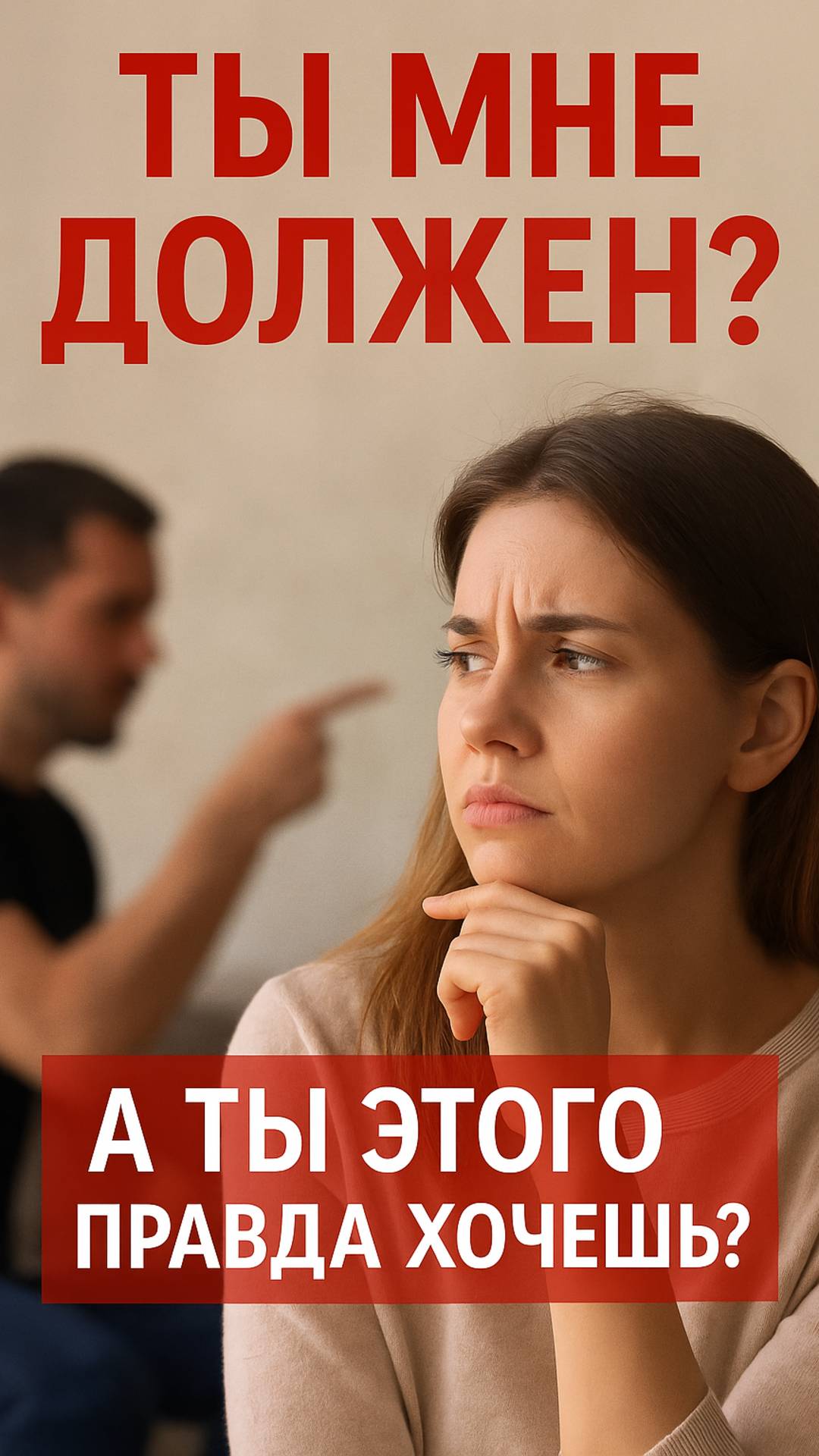 Ты должен? Или тебе просто навязали это?