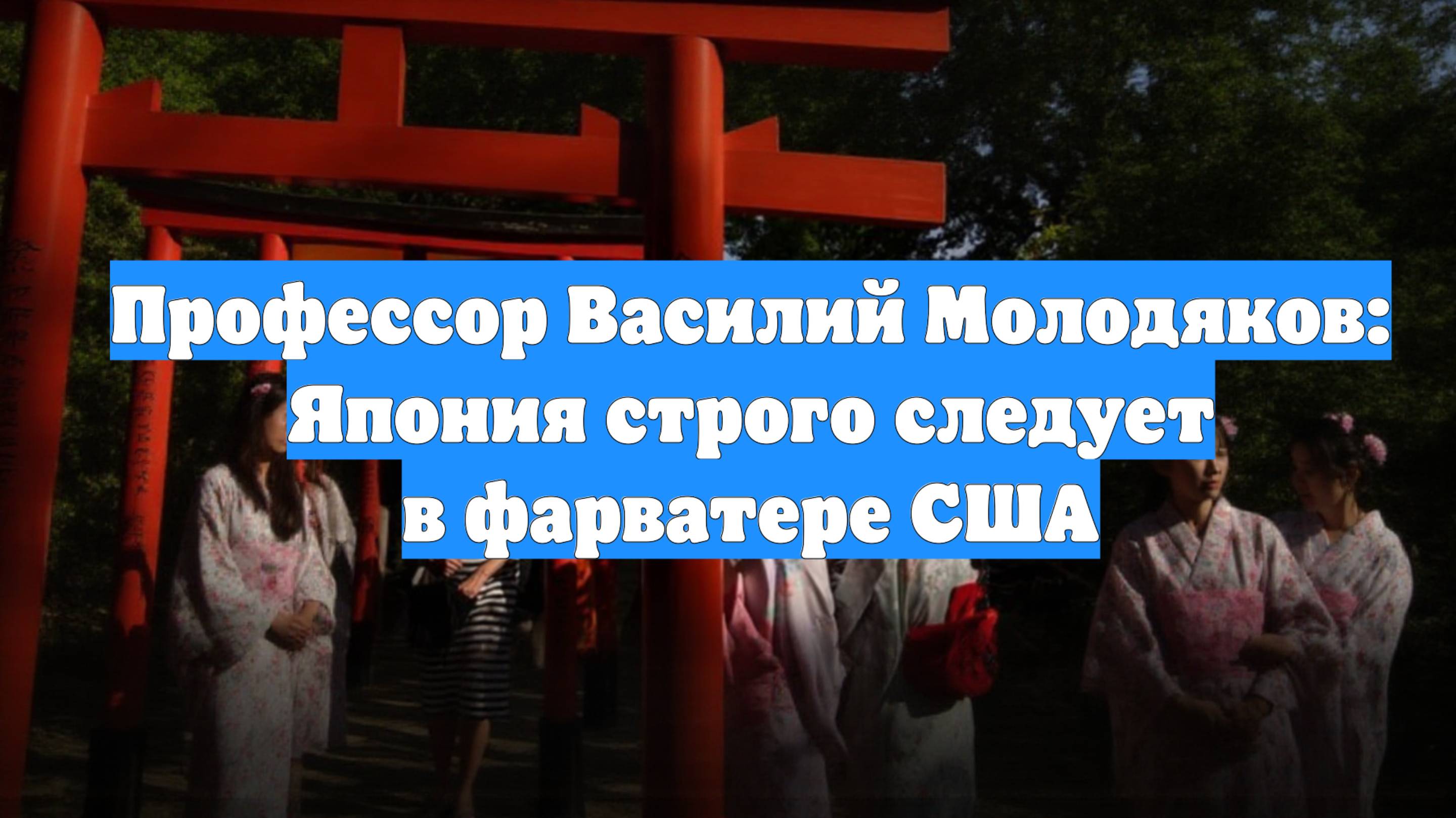 Профессор Василий Молодяков: Япония строго следует в фарватере США